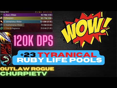 120k DPS Outlaw Rogue | +23 Tyranical Ruby Life Pools
