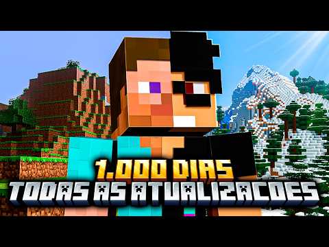 Sobrevivi 1.000 dias jogando TODAS AS ATUALIZAÇÕES do Minecraft - O FILME