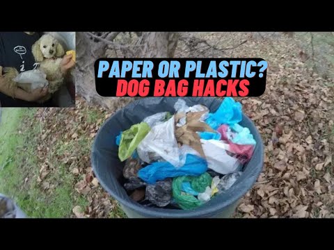 Paper or plastic for dog owners, dog bag hacks save environment & save earth