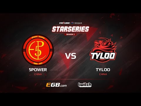 [EN] 5POWER vs TyLoo, map 3 cache, SL i-League StarSeries Season 3 China Qualifier