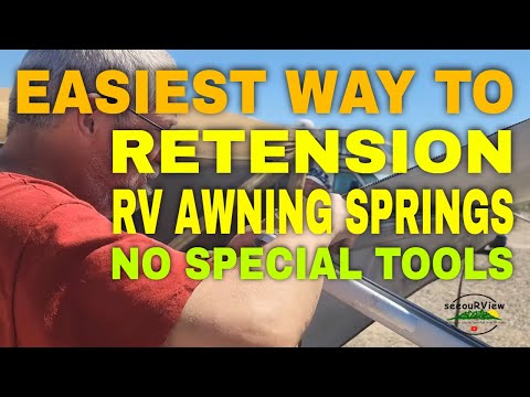 Easiest Way To Adjust & Re-Tension RV Awning Springs Without Special Tools