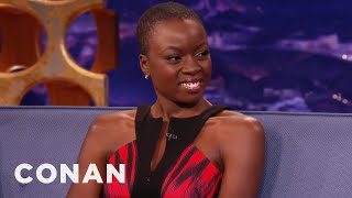 Danai Gurira Keeps Her Swords In Her Car Trunk | CONAN on TBS video
