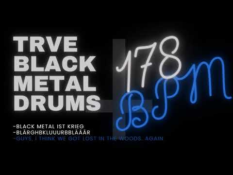 TRVE BLACK METAL DRUMS #7| 178 BPM