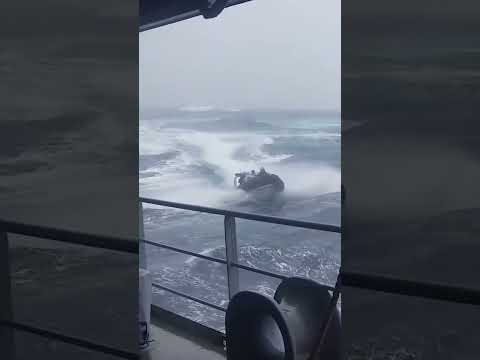 The Power of the Sea: Watch This Boat Take on Big Waves