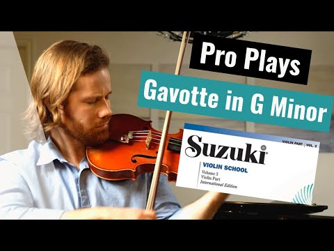 PRO plays | Gavotte in G Minor | Suzuki Violin Book 3 | Solo Violin