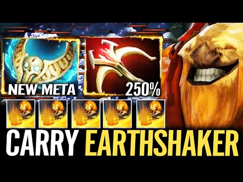 New Meta Earthshaker - Revenant's Brooch + Daedalus CARRY One Shot Dota 2