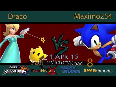 PTVR8 - Draco (Rosalina) Vs. Maximo254 (Sonic) SSB4 Tournament Smash 4 Wii U