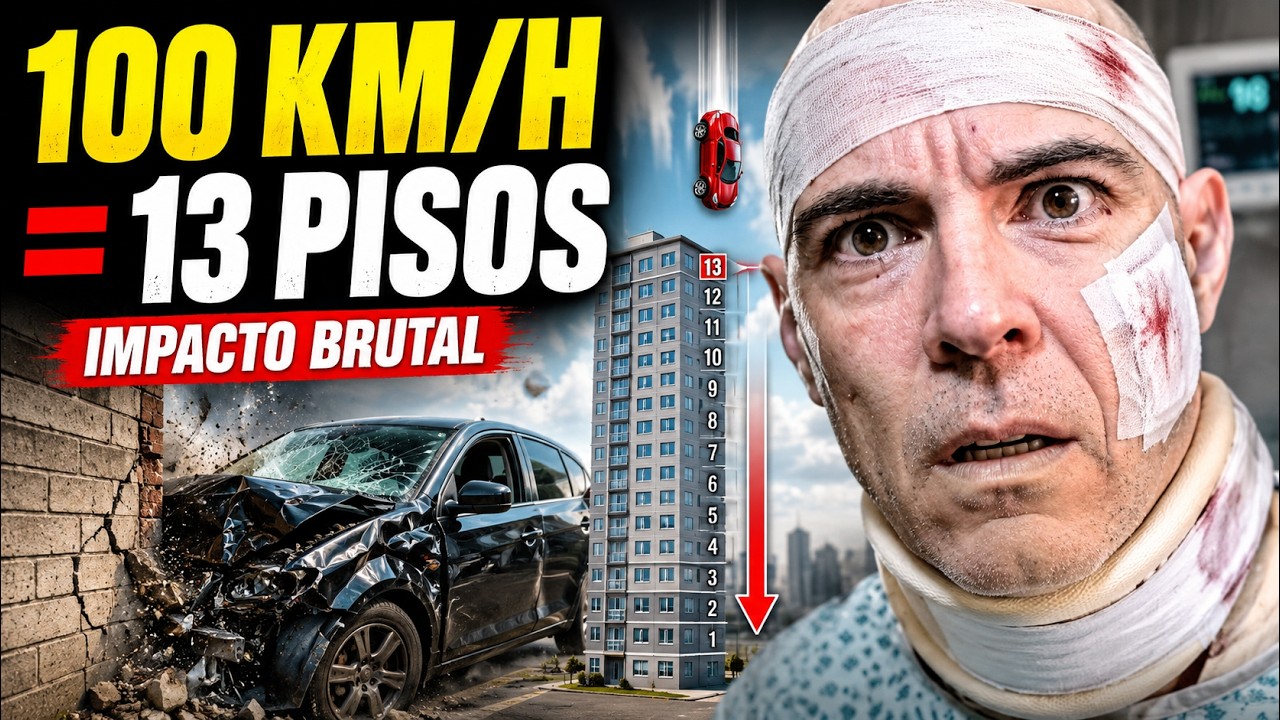 100 km/h contra un muro: el cálculo físico que da miedo