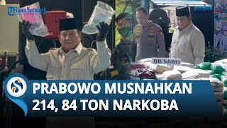Detik-detik Presiden Prabowo Pimpin Pemusnahan 214,84 Ton Narkoba Hasil Sitaan Polri