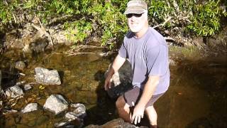 preview picture of video 'Bryan elephantly moving rock to rock at Lions Den near Cooktown.wmv'