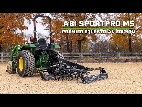 ABI SportPro M5 – Premier Equestrian Edition: Tractor Arena Groomer for Sand Footing with Additives