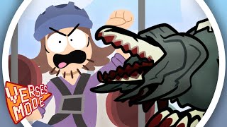 SCP-682 vs Suction Cup Man - RAP BATTLE (ft. @LeechyBoi & @TaigaTonic) VERSES MODE (prod. Rujay)