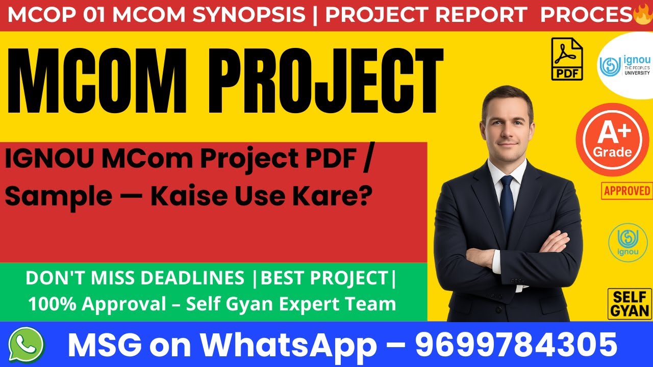 IGNOU MCom Project MCOP 01 PDF Sample — How to Use It by Self-Knowledge