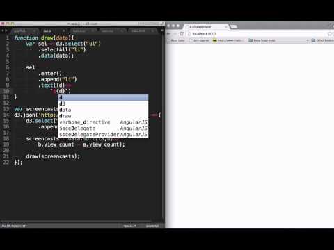 D3: Using enter to handle new items