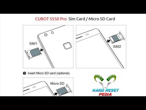 ☑️ CUBOT S550 Pro Insert Sim Card & Micro SD Card