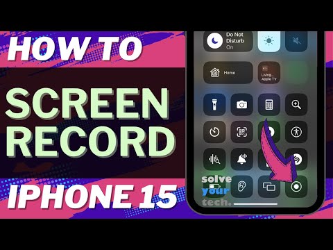 How to Screen Record on iPhone 15