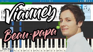 Vianney - Beau-papa [Piano Tutorial | Sheets | MIDI] Synthesia