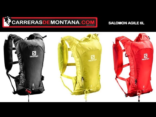 Vídeo relacionado con Salomon Agile 6 Set, arnés Ligero Dynamic Comfort, Almacenamiento Acceso rápido, Mochila versátil para Media Distancia y Senderismo