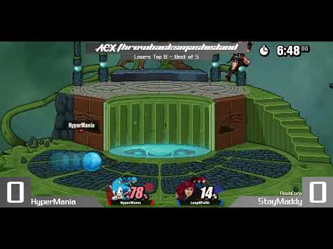 HyperMania (Sonic, Pichu) vs StayMaddy (Simon) - Losers Top 8 - throwback smash island