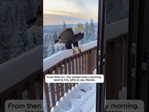 He Saved The Eagle With The Frozen Beak 🥺 #shorts
