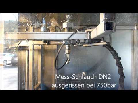 Hydraulikschlauch- Mess-Schlauch geplatzt