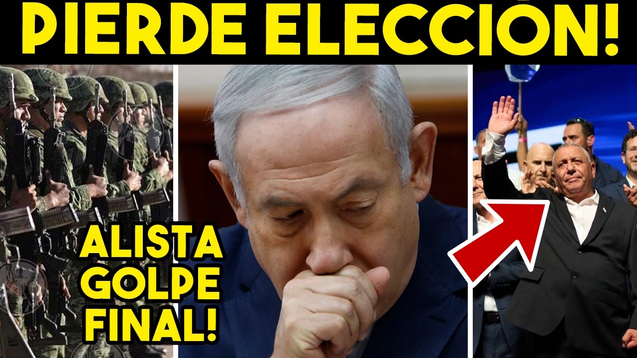 Dia histórico! NETANYAHU PIERDE ELECCIÓN, temen golpe militar. Juega ultima carta.