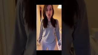 Tiktok babe transition red black lingerie