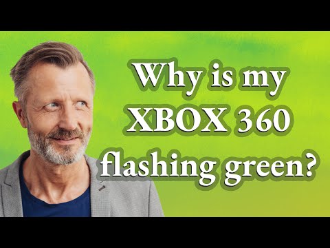 Why is my Xbox 360 flashing green?
