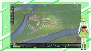 【配信なう】Cities Skylines: 　まったりと街づくりしていきます　#2　～自キャラ動作の確認テスト～