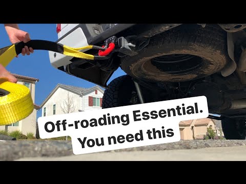 Smittybilt Receiver Hitch D-ring Shackle and Recovery Strap Product Review and How to Install