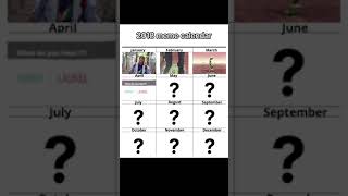 2018 Meme Calendar