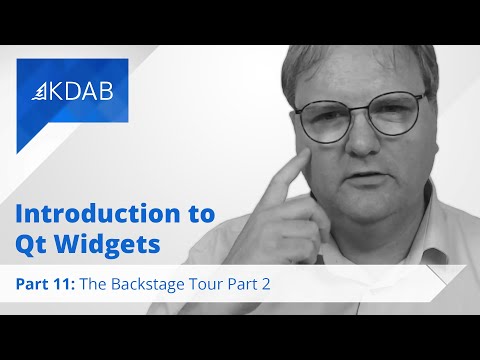 Introduction to Qt Widgets (Part 11) - The Backstage Tour Part 2