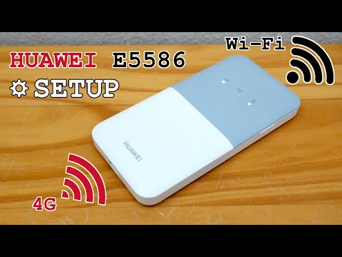 HUAWEI E5586 mobile 4G router Wi-Fi • Unboxing, installation, configuration and test