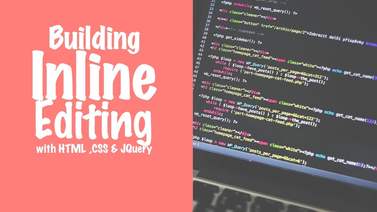 Building a Inline Editing feature