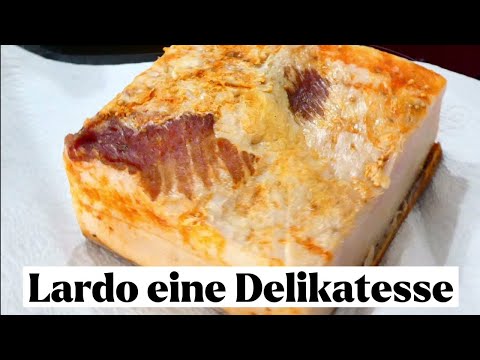 Lardo 9 Monate gereifter Speck.