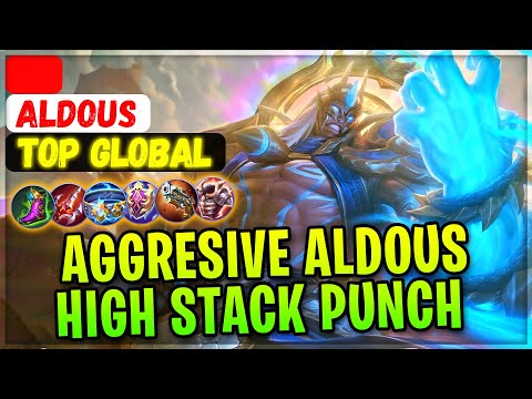 Aggresive Offlane Aldous High Stack Punch [ Top Global Aldous]   - Mobile Legends‌‌‌ Gameplay Build
