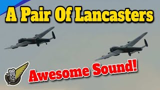 Two Lancasters In The Skies Over England