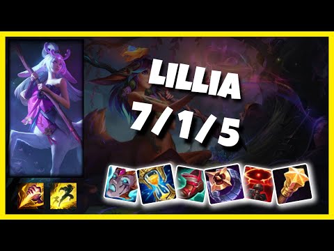 Lillia vs Ivern NA Challenger JUNGLE (7/1/5) - v11.4