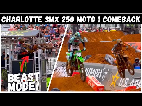 Haiden Deegans Wahnsinniger Angriff im 250 Moto 1 in Runde 1 der Charlotte SMX Playoffs