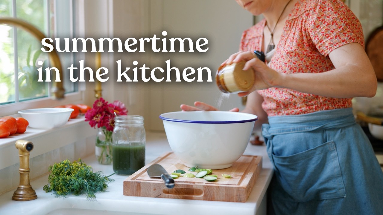 Cooking from scratch in my summer kitchen