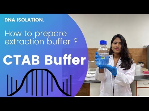 CTAB buffer preparation for DNA isolation.