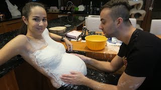 PREGNANT BELLY CASTING 2!!