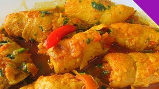 FILÉ DE FRANGO A ROLÊ COM CALABRESA UMA DELÍCIA