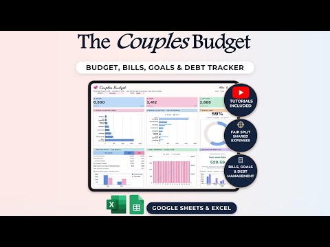 Couples Budget Spreadsheet tutorial thumbnail