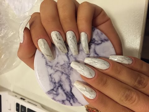 Marble nails using gel colors || @nailsweden ||