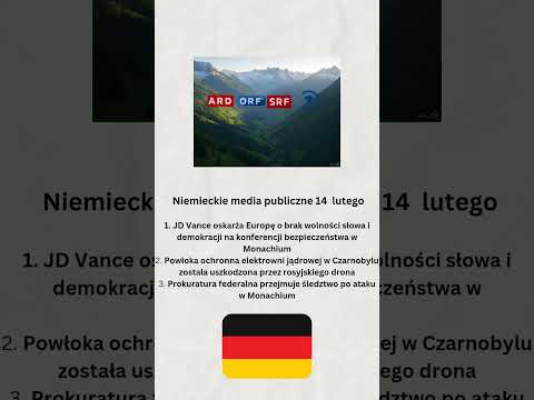 Niemieckie media publiczne 14 lutego