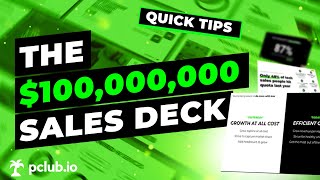 The $100M Sales Deck: This Sales Deck Structure Closed $100,000,000 of Software