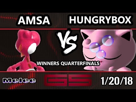 GENESIS 5 SSBM - Liquid'Hungrybox (Jigglypuff) VS VGBC | aMSa (Yoshi) - Smash Melee WQF