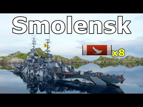 World of WarShips Smolensk - 8 Kills 255K Damage