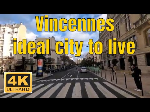 Vincennes ideal city to live - 4K- Driving- French region
